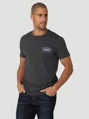 112325739 - Wrangler Men’s Diamond Mountain Back Graphic T-Shirt - Charcoal Heather