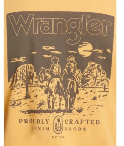 112350031- Wrangler SS Tee- Wheat Heather