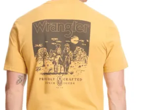 112350031- Wrangler SS Tee- Wheat Heather