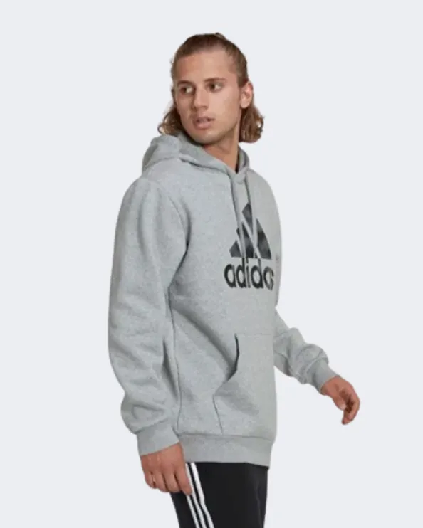 Adidas Essentials Camo Print French Terry Men Lifestyle Hoody Medium Grey Hl6927