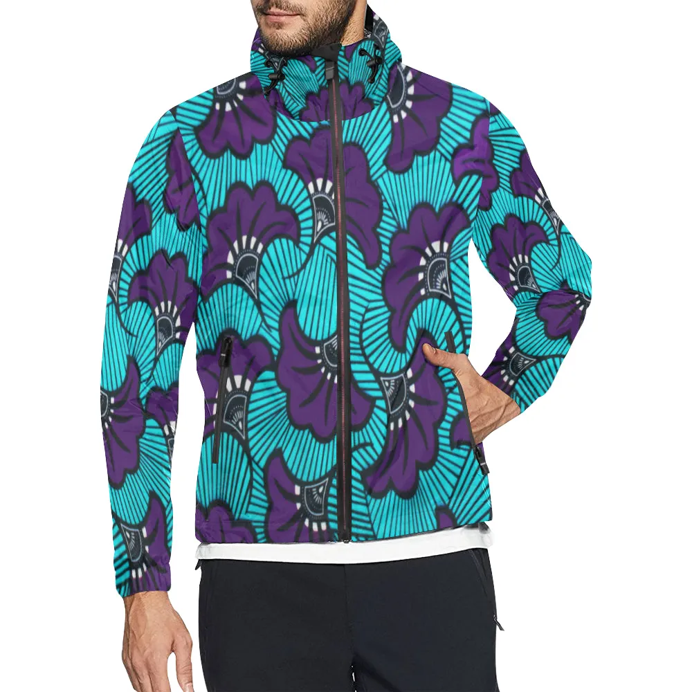 AFRIKA FULL FLOWER All Over Print Windbreaker for Unisex