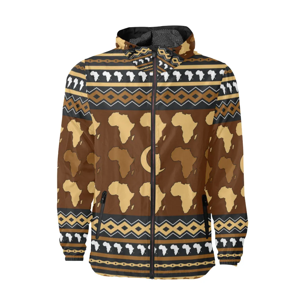 AFRIKA ORNEMENT All Over Print Windbreaker for Unisex