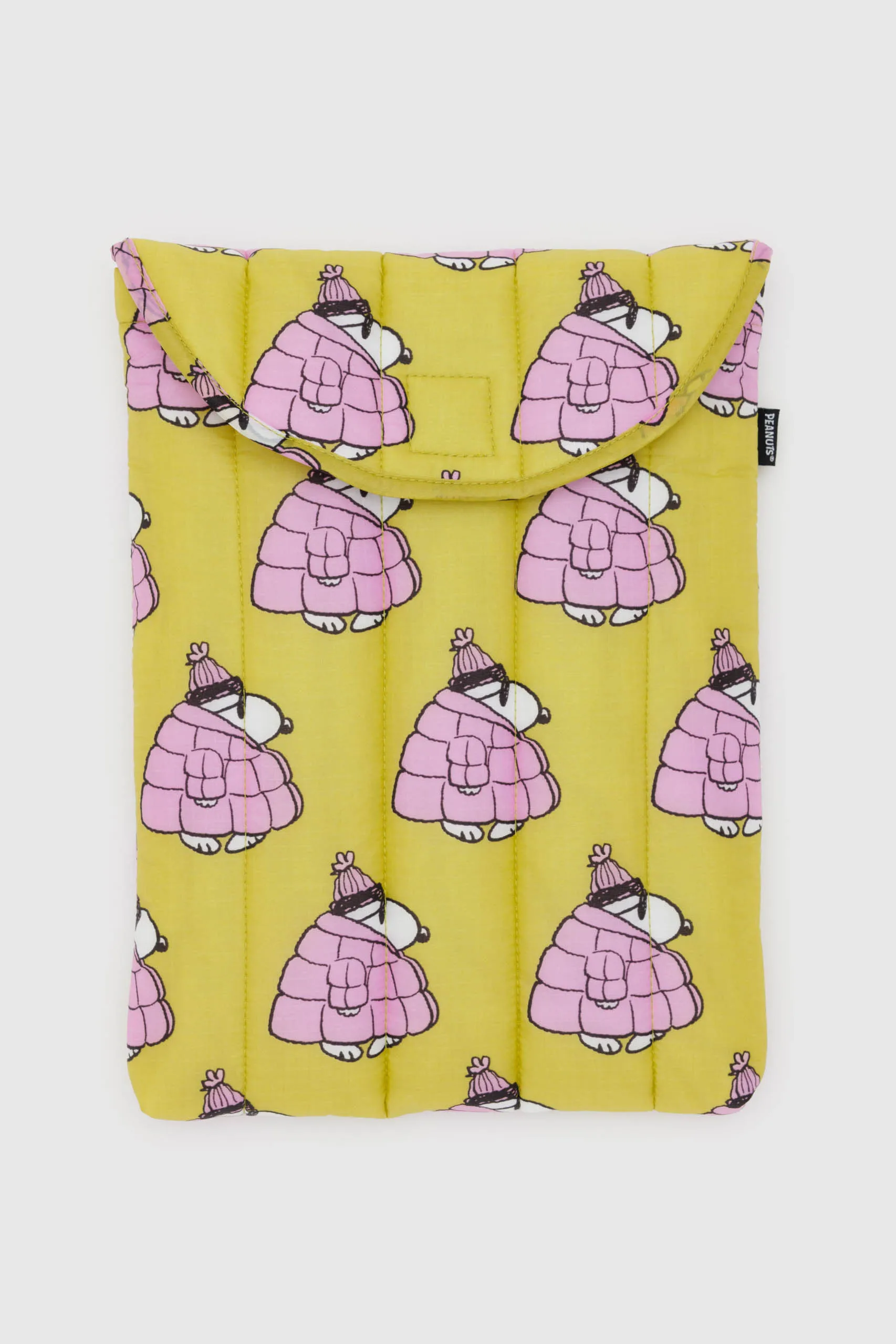 BAGGU Puffy Laptop Sleeve Puffer Snoopy Pink