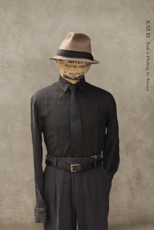 Delancey Shirt - Belgian Linen - Black - S, M, L, XL, XXL