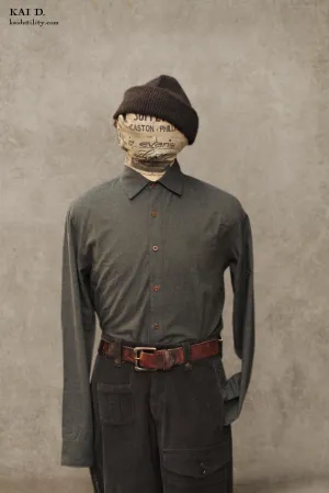 Delancey Shirt - Forest Heather Cotton - S, M, L, XL, XXL