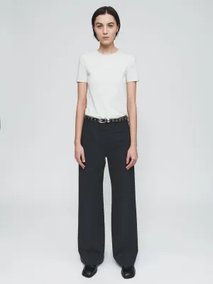 Double Back Pant in Washed Black