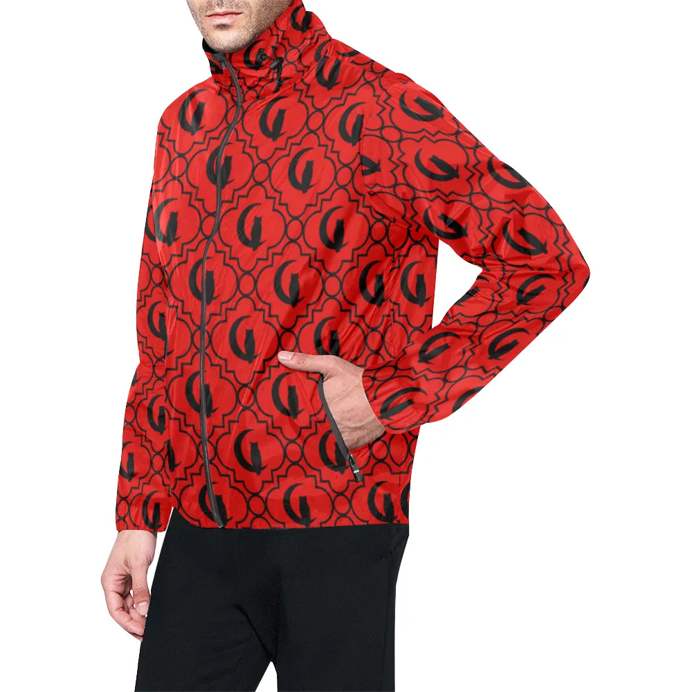 ELEGANCE R BLACC All Over Print Windbreaker for Unisex
