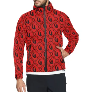 ELEGANCE R BLACC All Over Print Windbreaker for Unisex