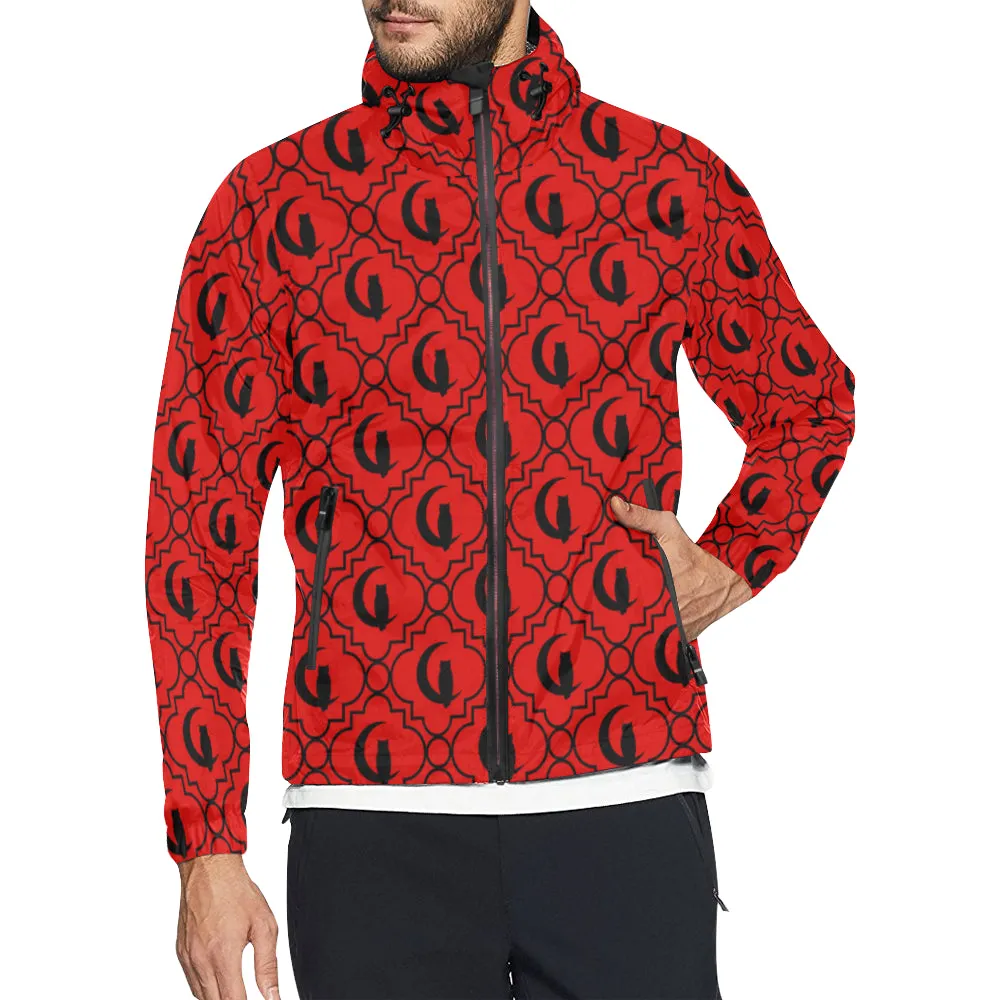 ELEGANCE R BLACC All Over Print Windbreaker for Unisex
