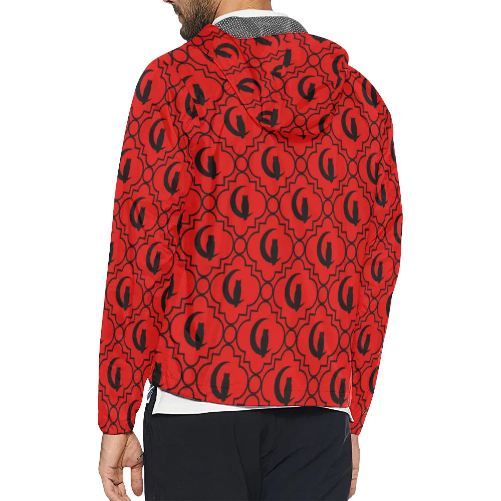 ELEGANCE R BLACC All Over Print Windbreaker for Unisex