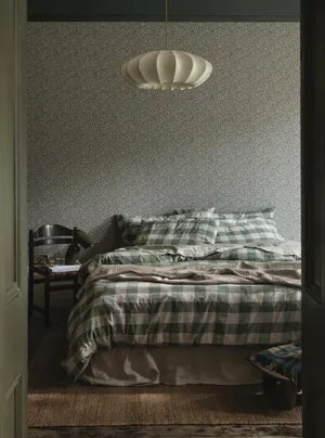 Elm Green Emsworth Check Linen Blend Duvet Cover