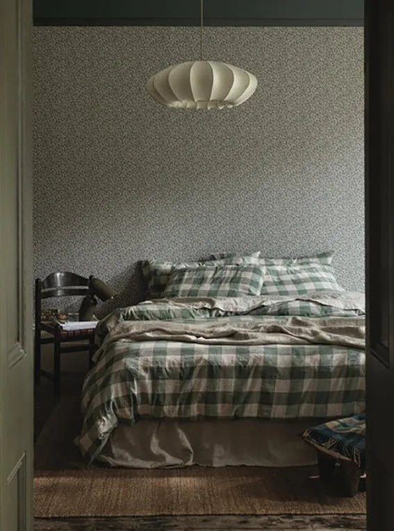 Elm Green Emsworth Check Linen Blend Duvet Cover