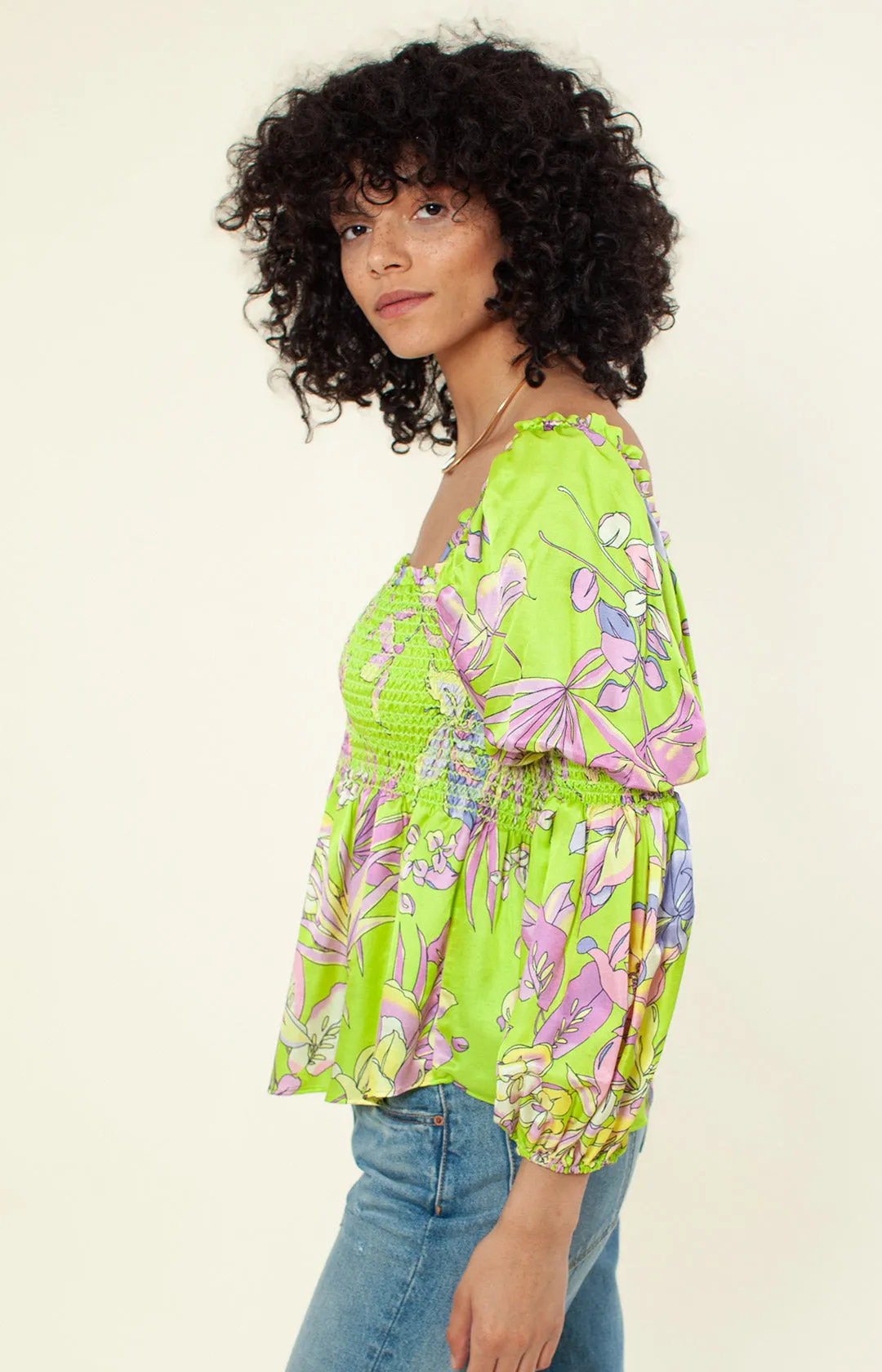 Hadia Silk Top