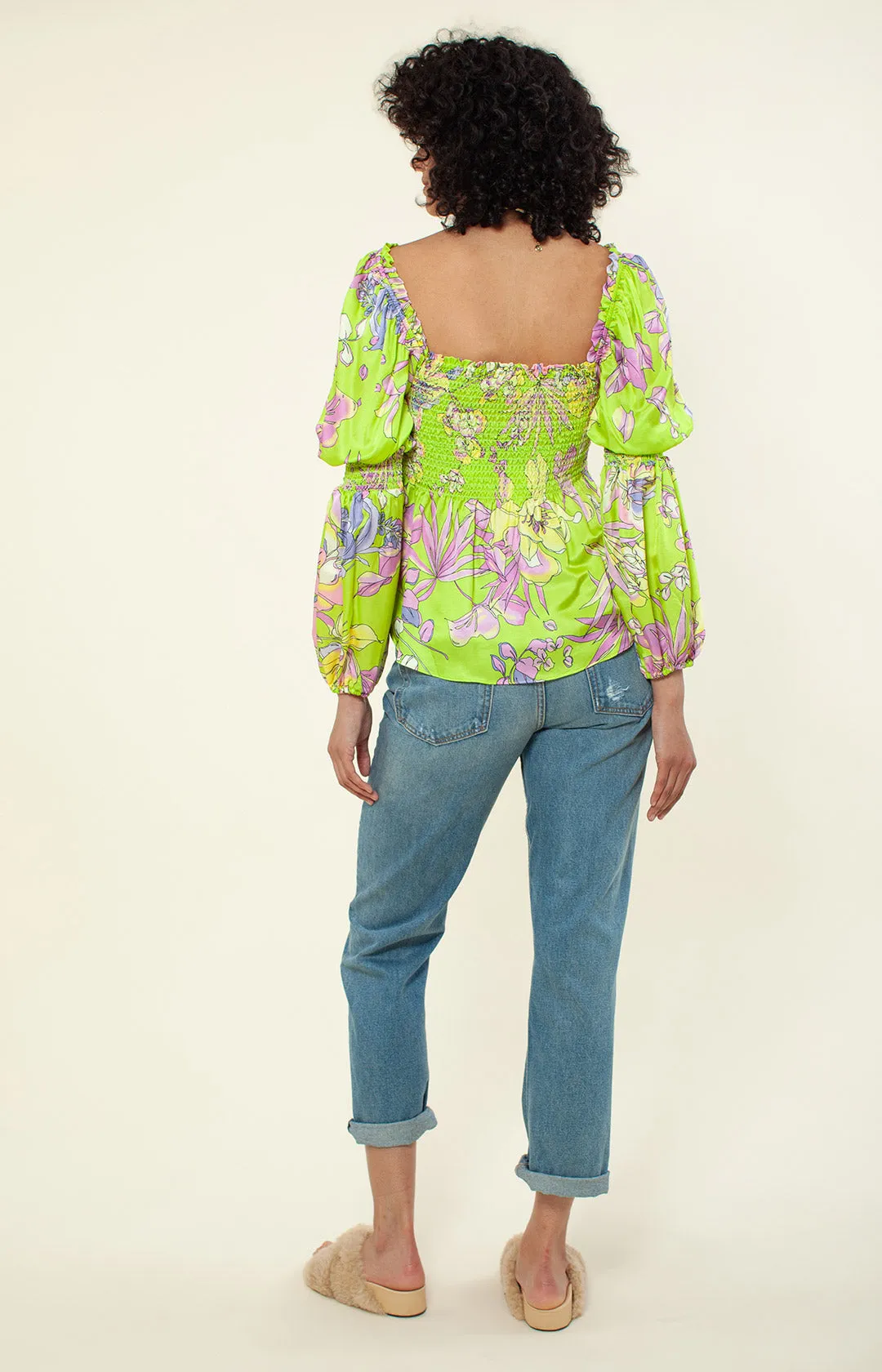 Hadia Silk Top