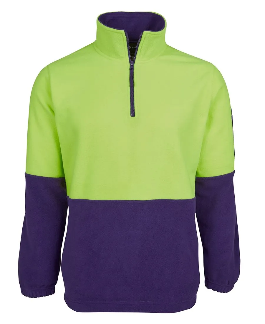 Hi Vis 1/2 Zip Polar Fleece