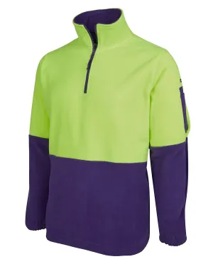 Hi Vis 1/2 Zip Polar Fleece