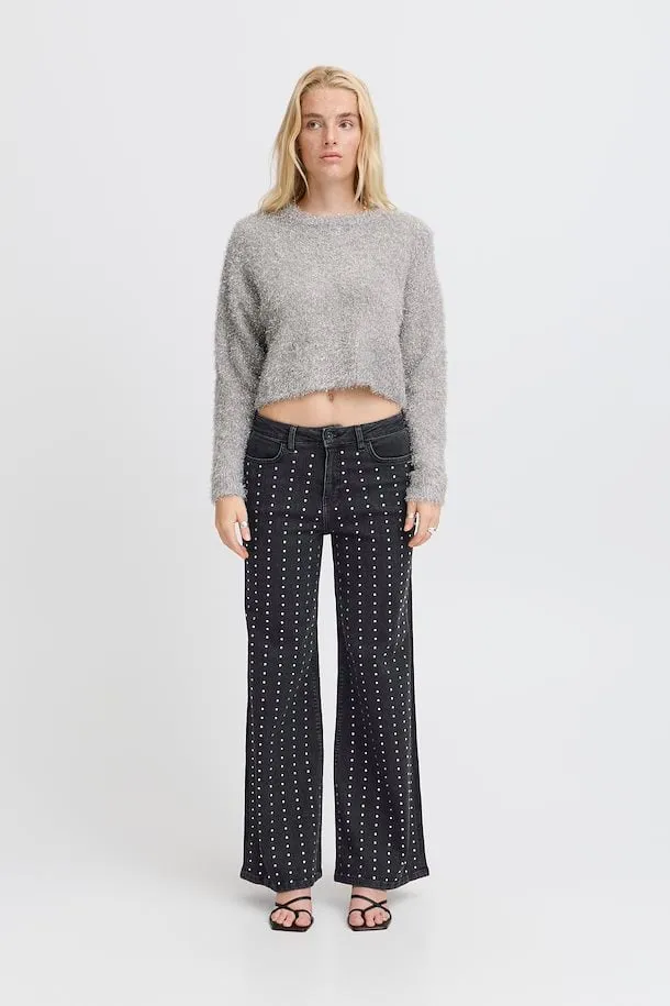 ICHI Blizi Pullover in Silver