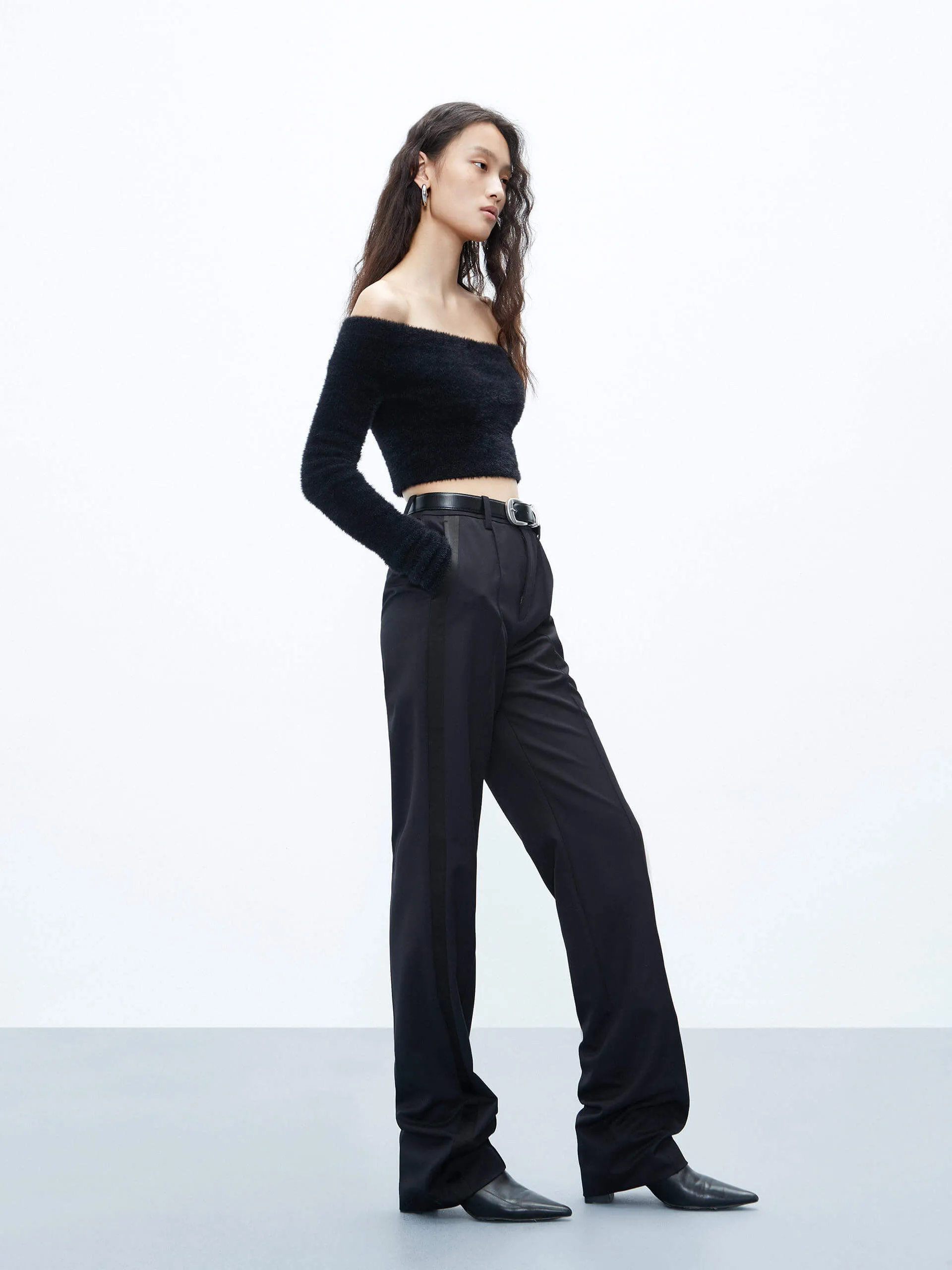 Include Wool Straight Pants