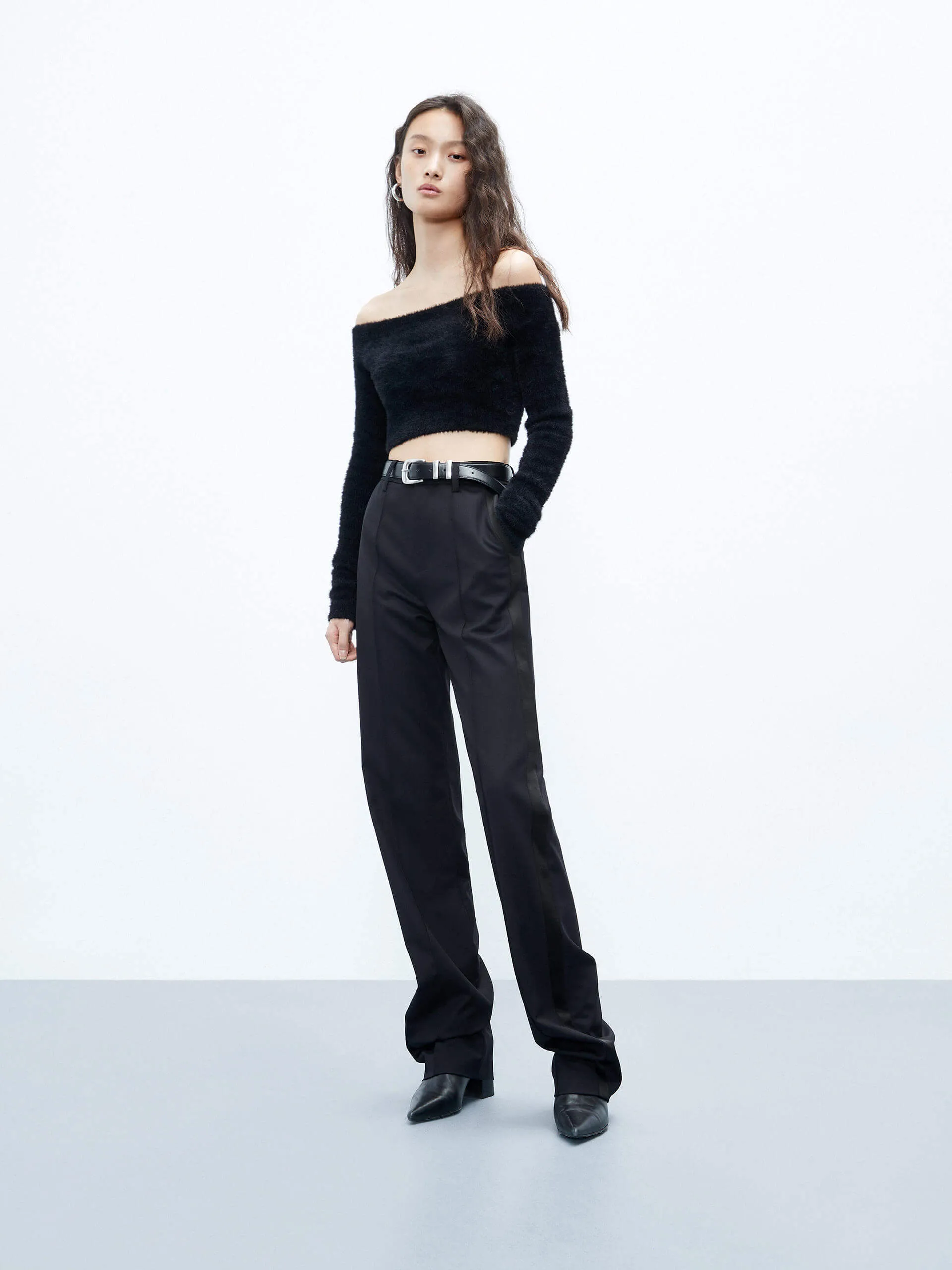 Include Wool Straight Pants