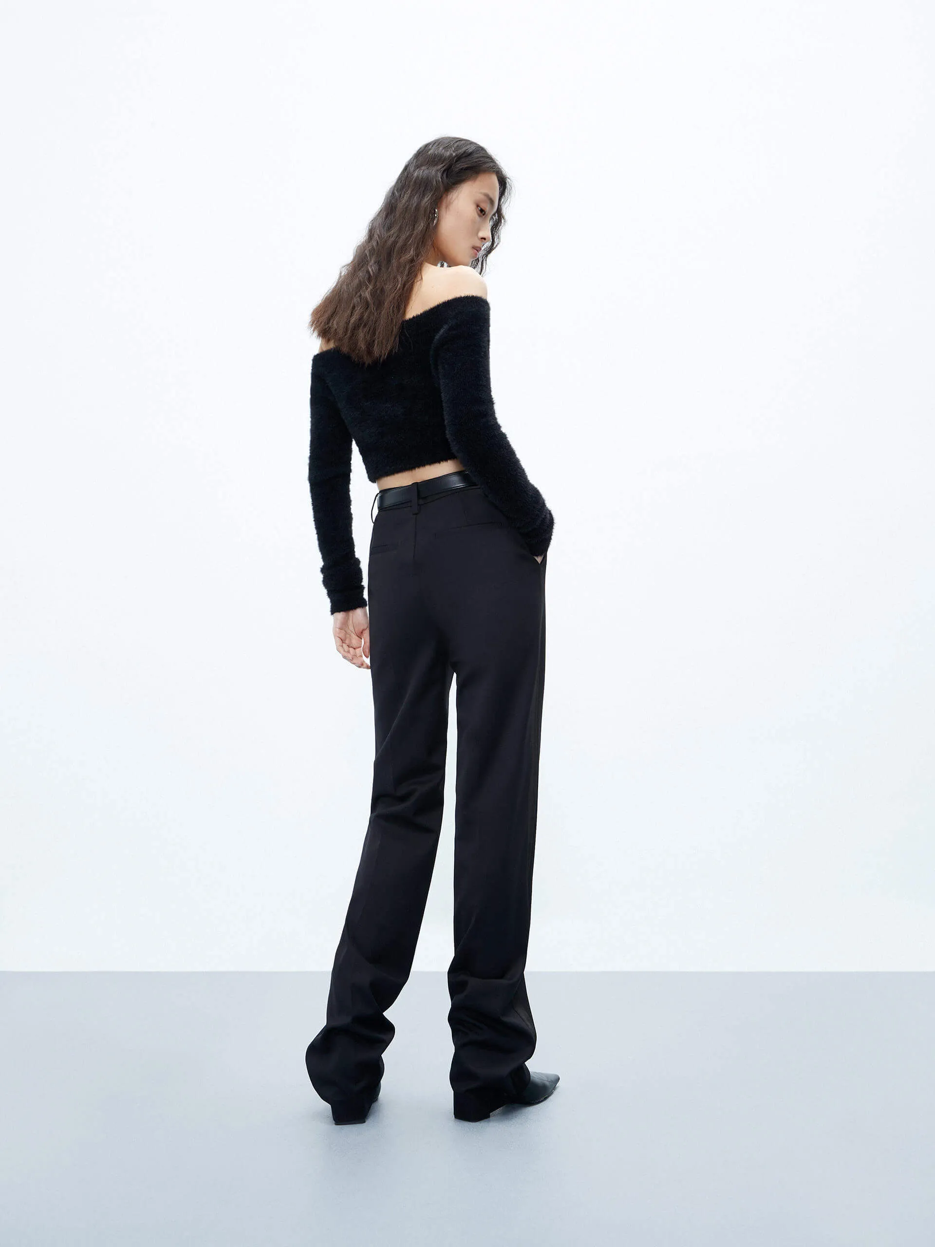 Include Wool Straight Pants
