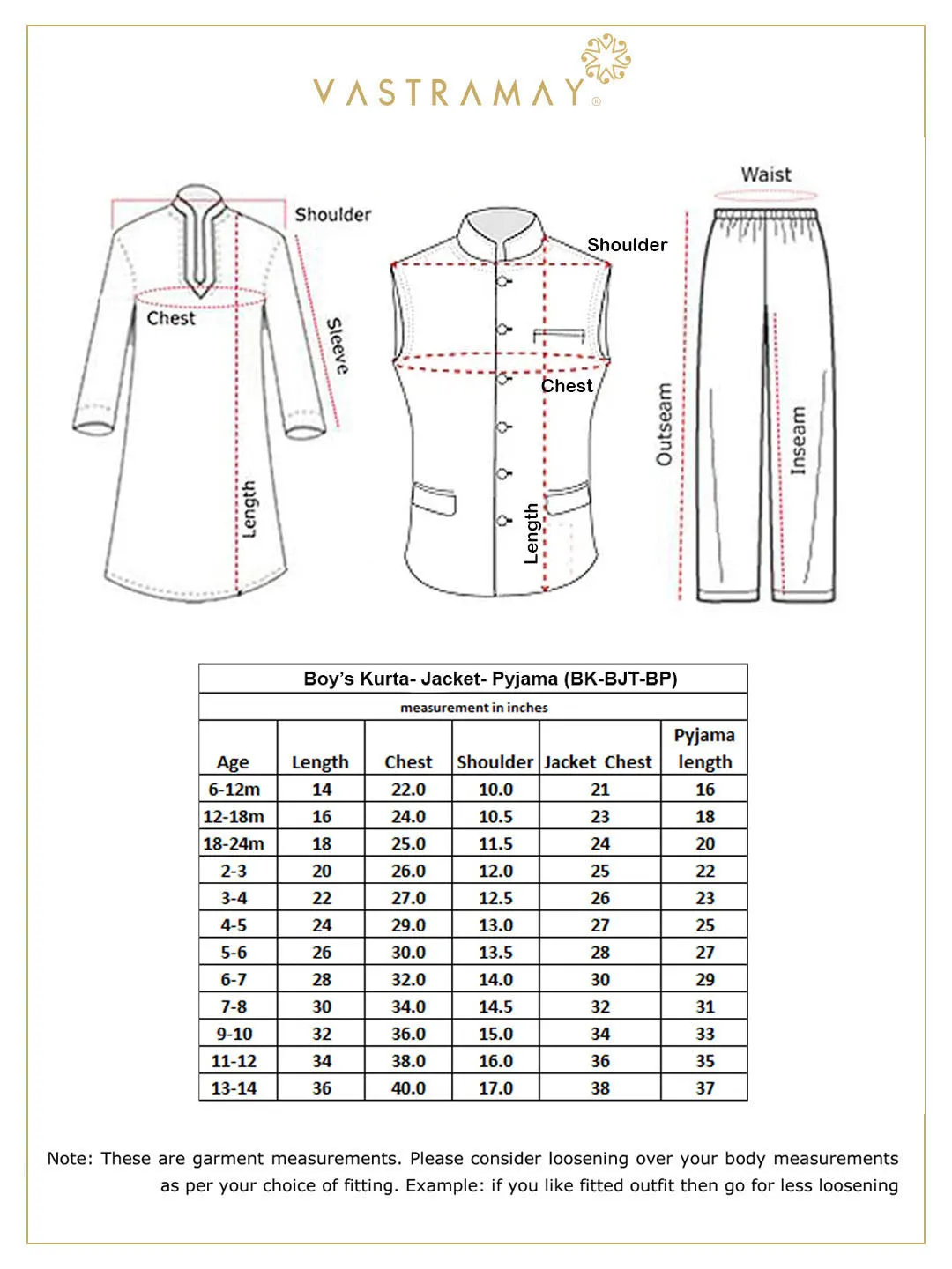 Jashvi Boy's Pink Asymmetric Kurta With Floral Printed Jacket And Pyjama Set