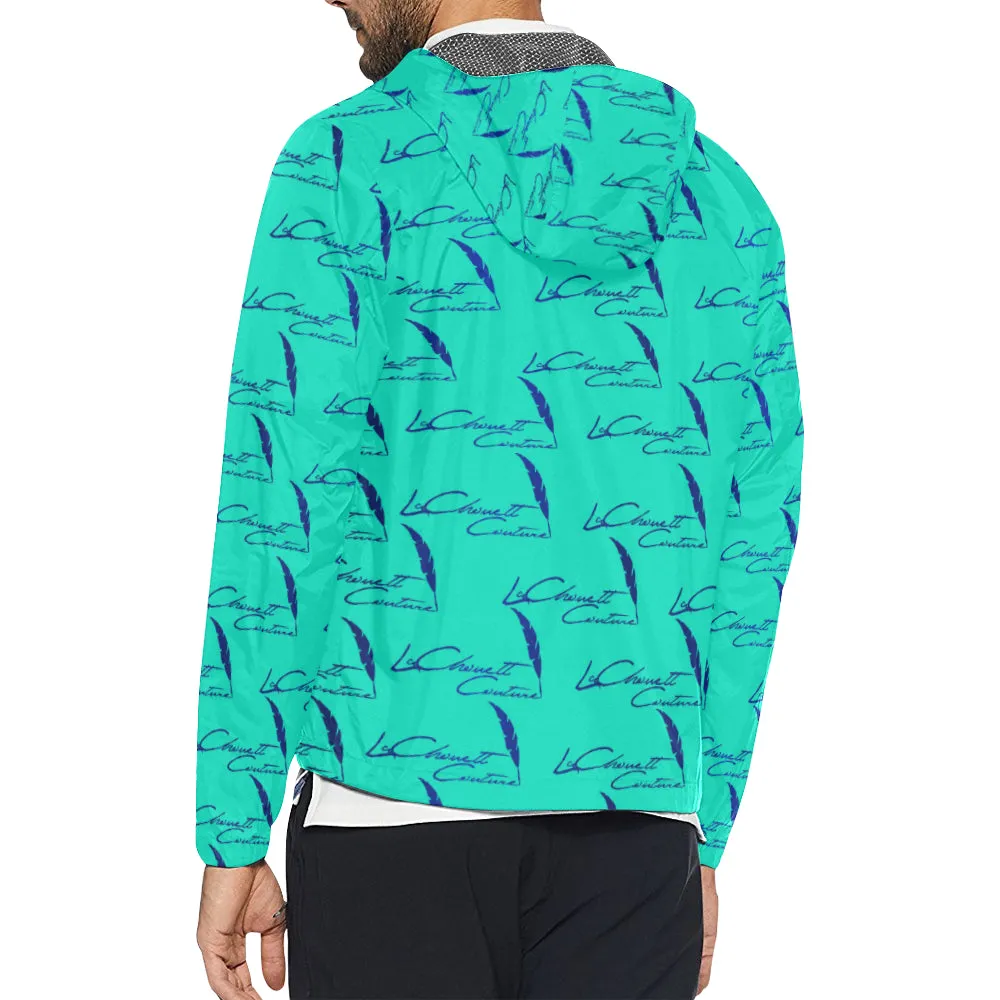 LA SIGNATURE TBLU All Over Print Windbreaker for Unisex