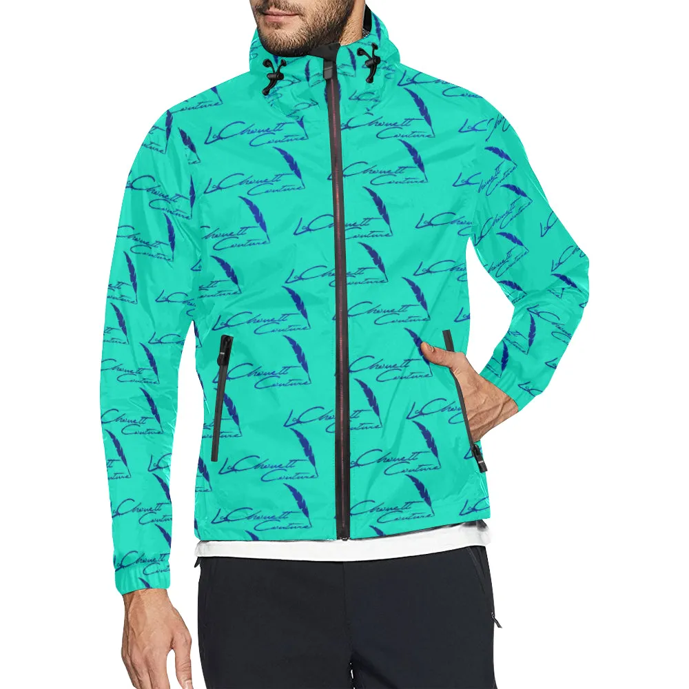 LA SIGNATURE TBLU All Over Print Windbreaker for Unisex
