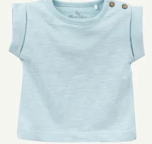Light Blue Rolled Cuff Tee