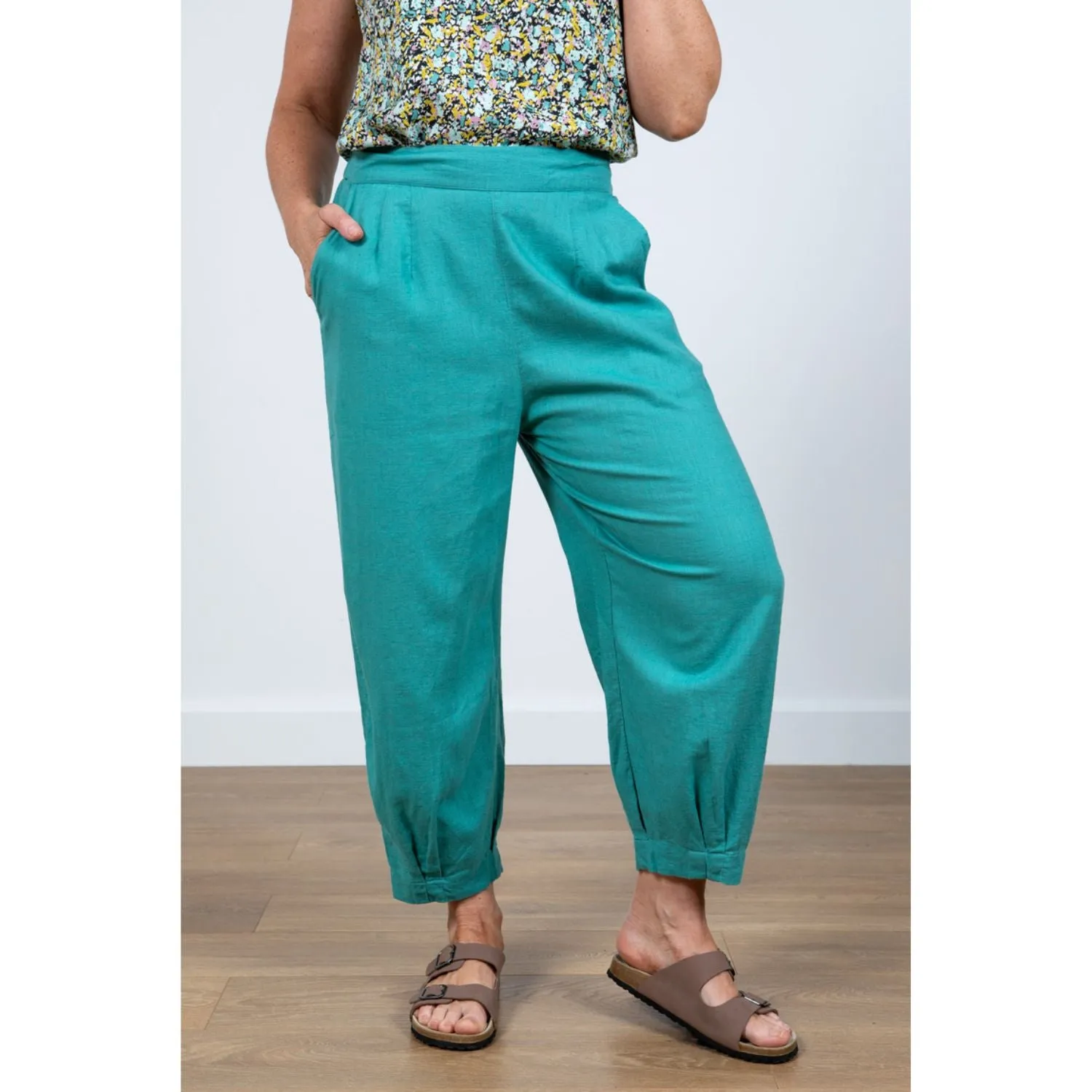 Lily & Me 16 Green Sail Plain Trouser