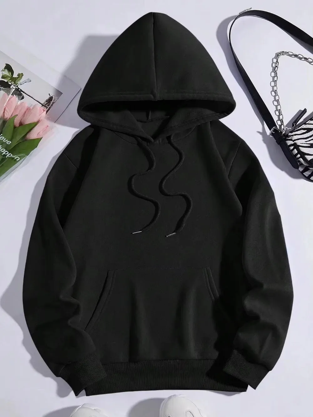 LovelyRLovely Jesus Is King Woman Fleece Hoodie