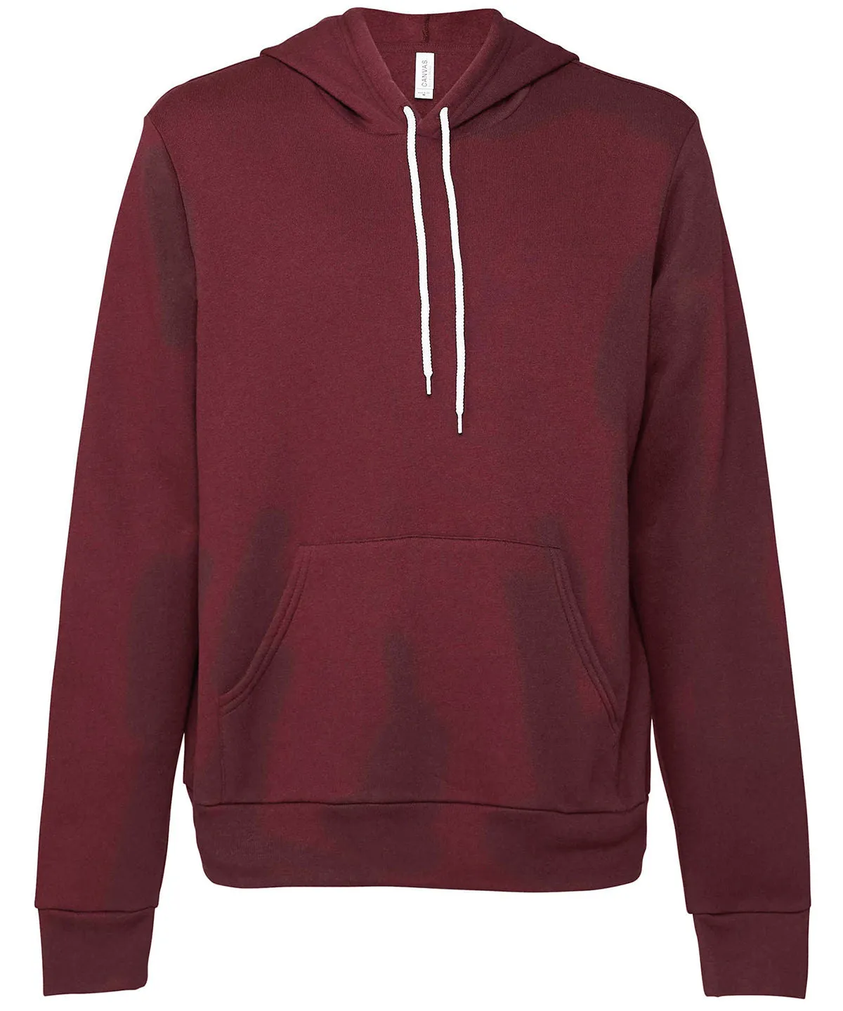 Maroon - Unisex polycotton fleece pullover hoodie