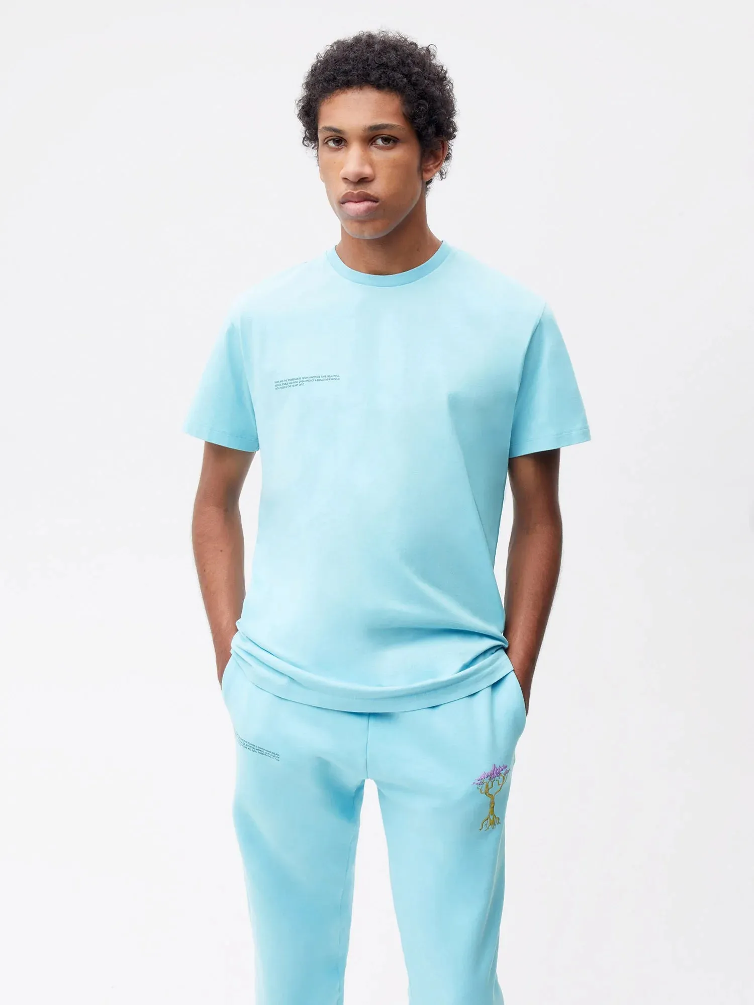 PANGAIA x Kenny Scharf T-Shirt—celestial blue