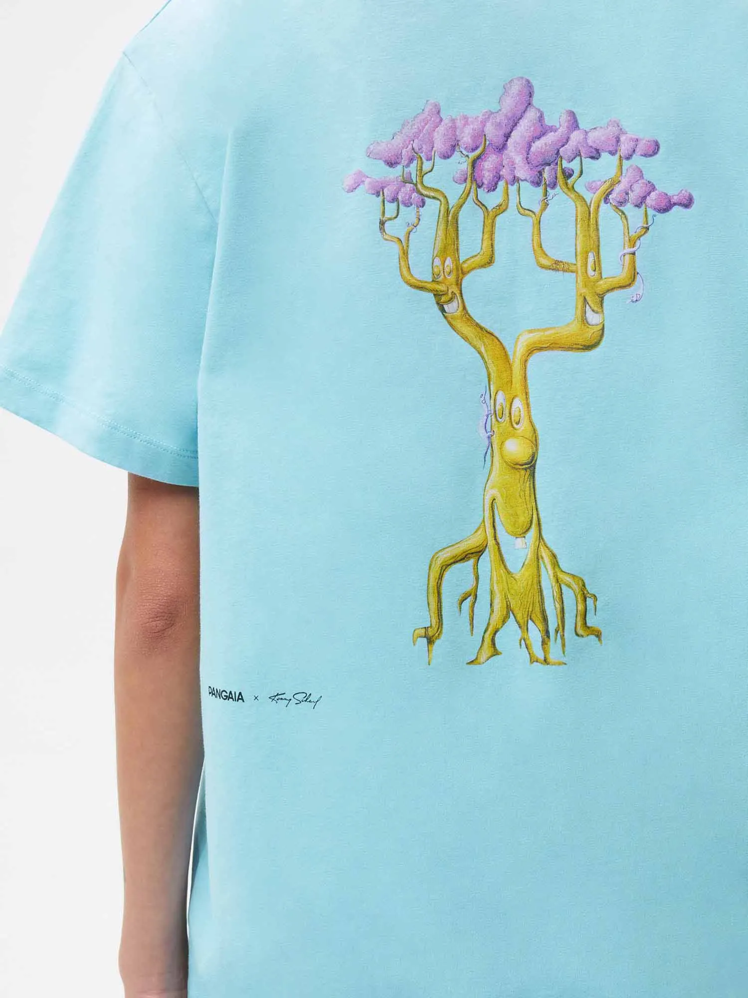 PANGAIA x Kenny Scharf T-Shirt—celestial blue