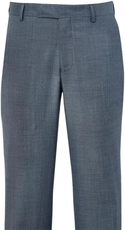 Paul Fredrick Men's Wool Sharkskin Flat Front Pants