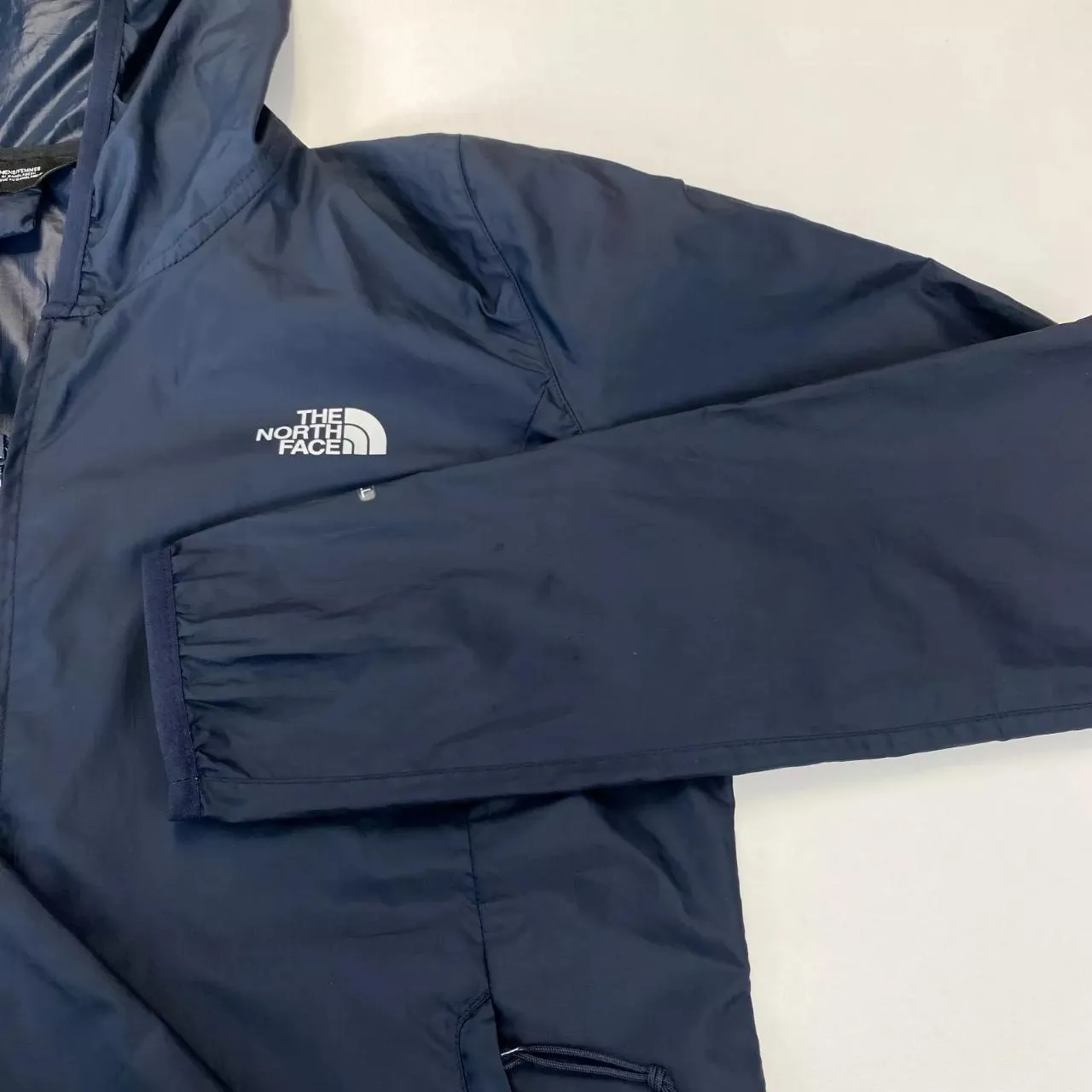 Preowned The North Face Womens Lightweight Jacket Windbreaker Size M Navy TNF Windwall.