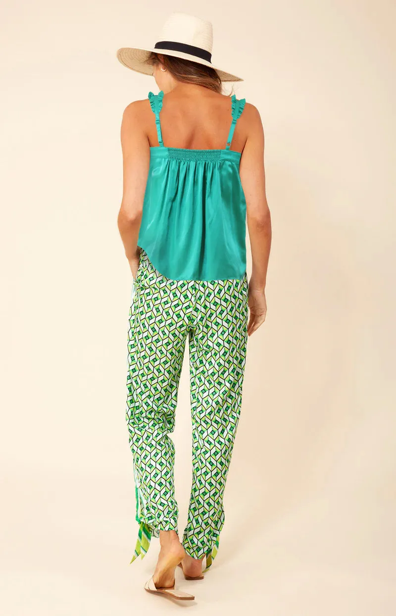 Rai Solid Silk Top