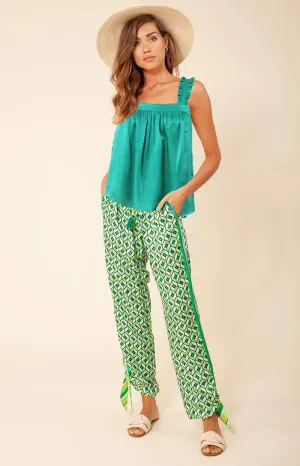 Rai Solid Silk Top