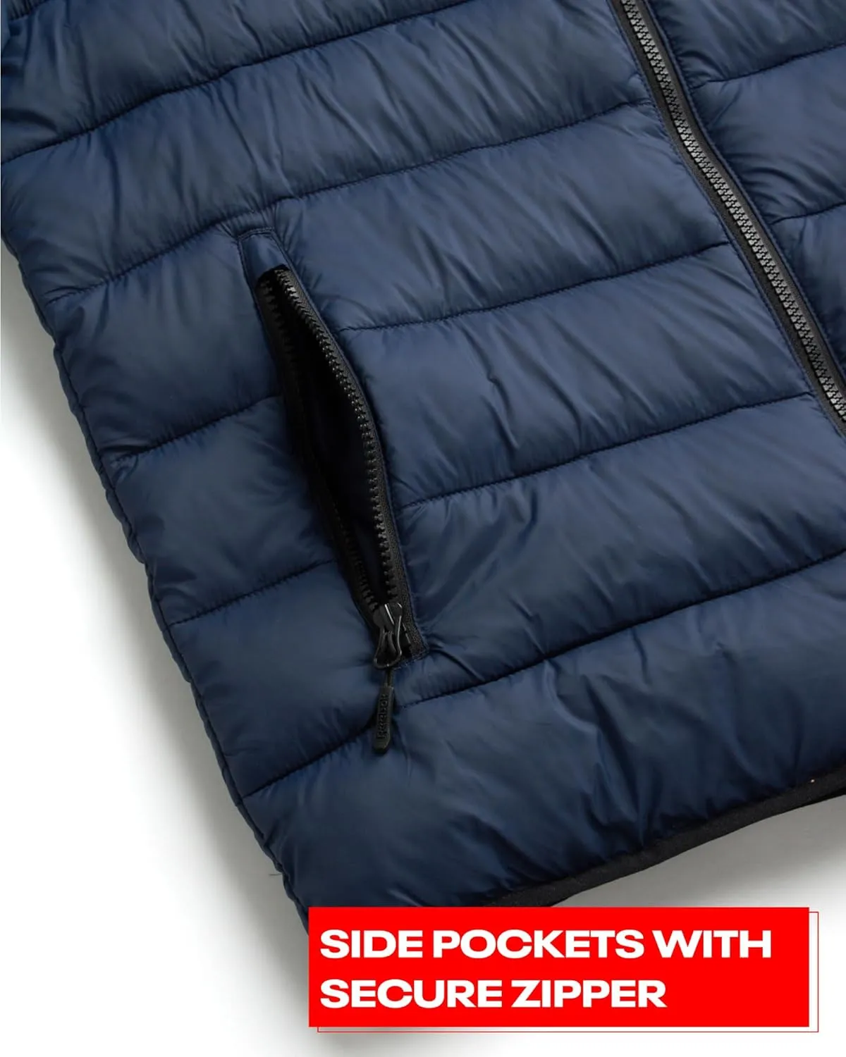 Reebok Men's Jacket  Lightweight Hooded Quilted Puffer Coat  Warm Insulated Winter Jacket for Men (S-4X)
