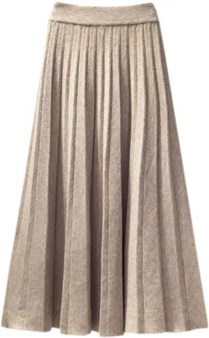 SANGTREE Women's Pleated Knit Maxi Skirt