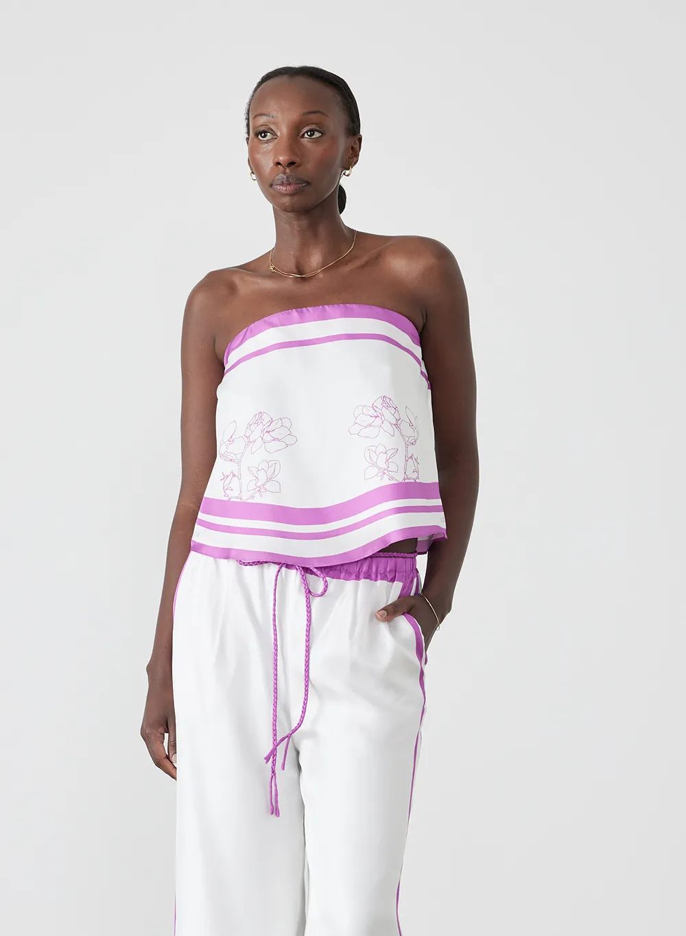Shalya Silk Trapeze Top