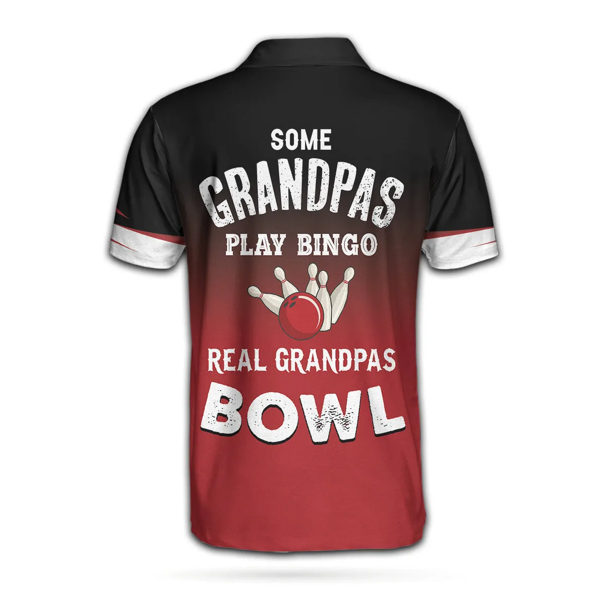 Some Grandpas Play Bingo Real Grandpas Bowl Bowling Polo Shirt, Gift Idea For Bowling Fan Dad, Bowling Shirt For Men Coolspod