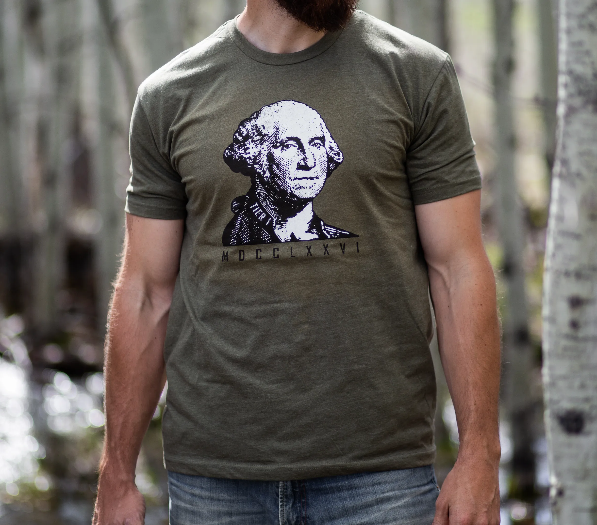 T1C - WASHINGTON 1776 T-SHIRT