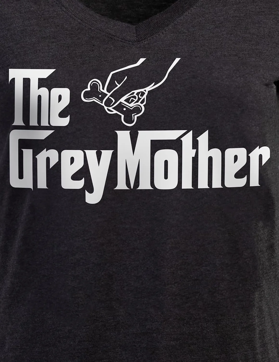 The Dogmother | Funny Cute Dog Mother Mom Owner Pet Doggo Pup Women V-Neck T-Shirt