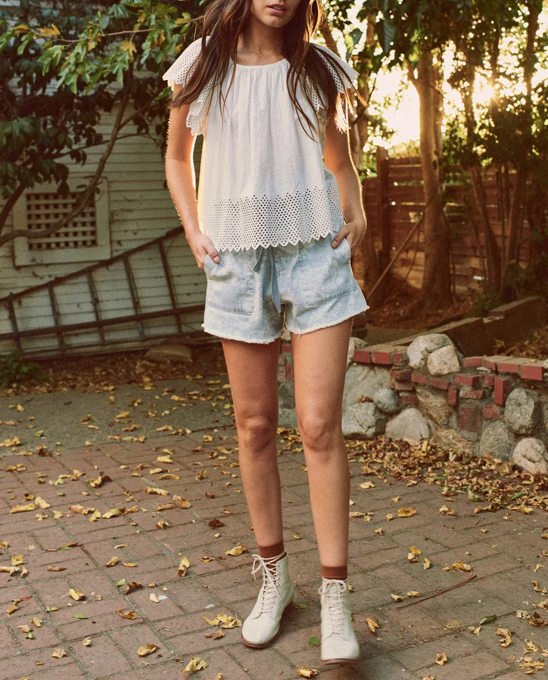 The Midland Short, Blue Floral