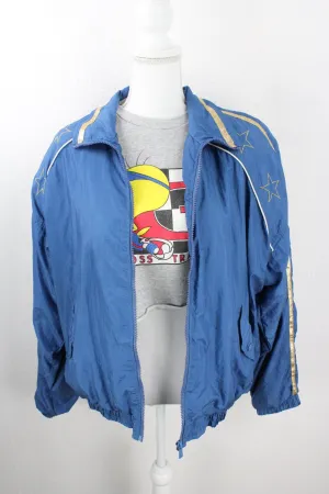 Vintage Blue Todd1 Windbreaker (XXL)