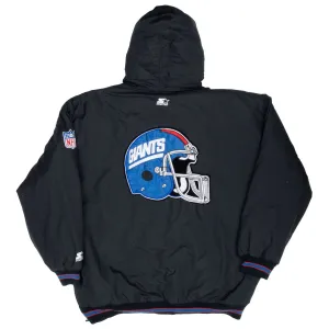 VINTAGE NFL NEW YORK GIANTS STARTER WINDBREAKER JACKET 1990S XL
