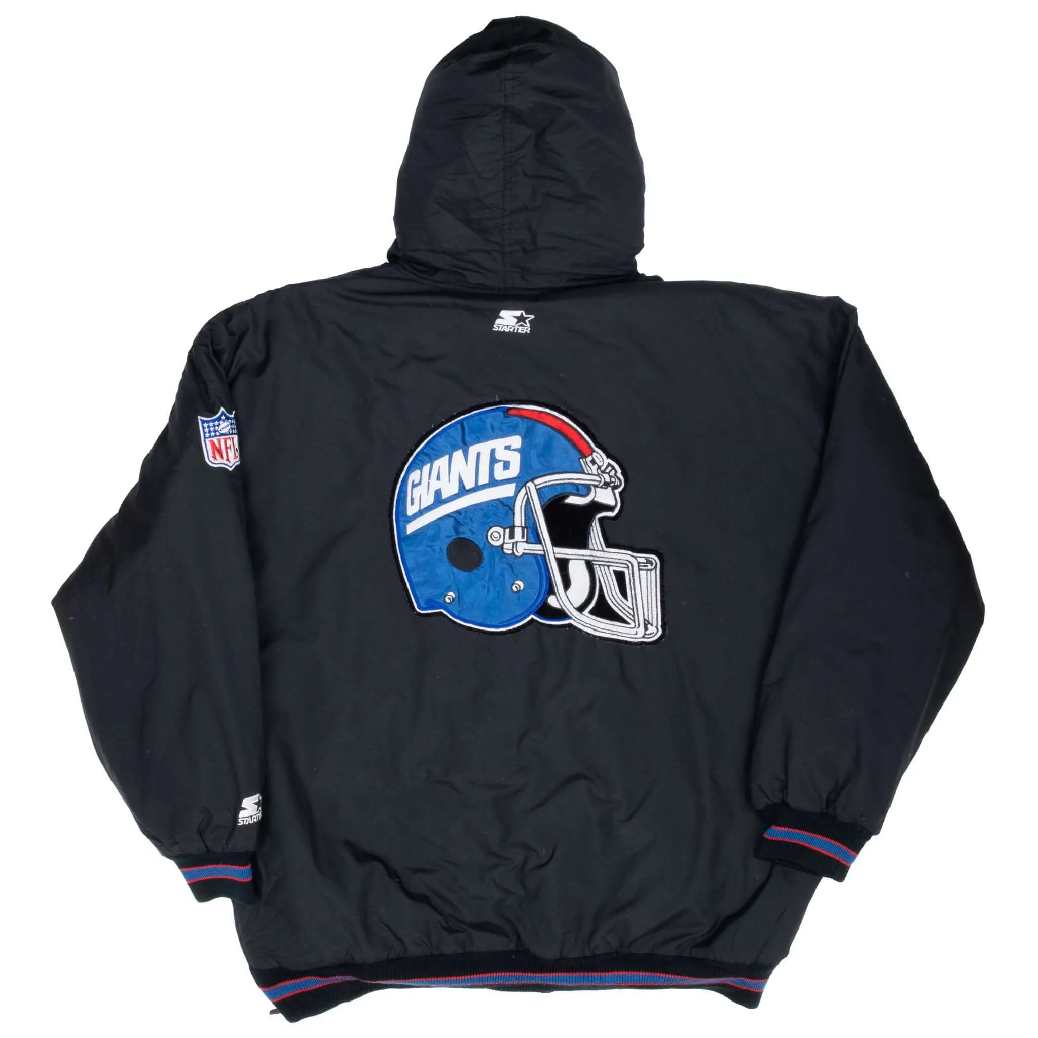 VINTAGE NFL NEW YORK GIANTS STARTER WINDBREAKER JACKET 1990S XL