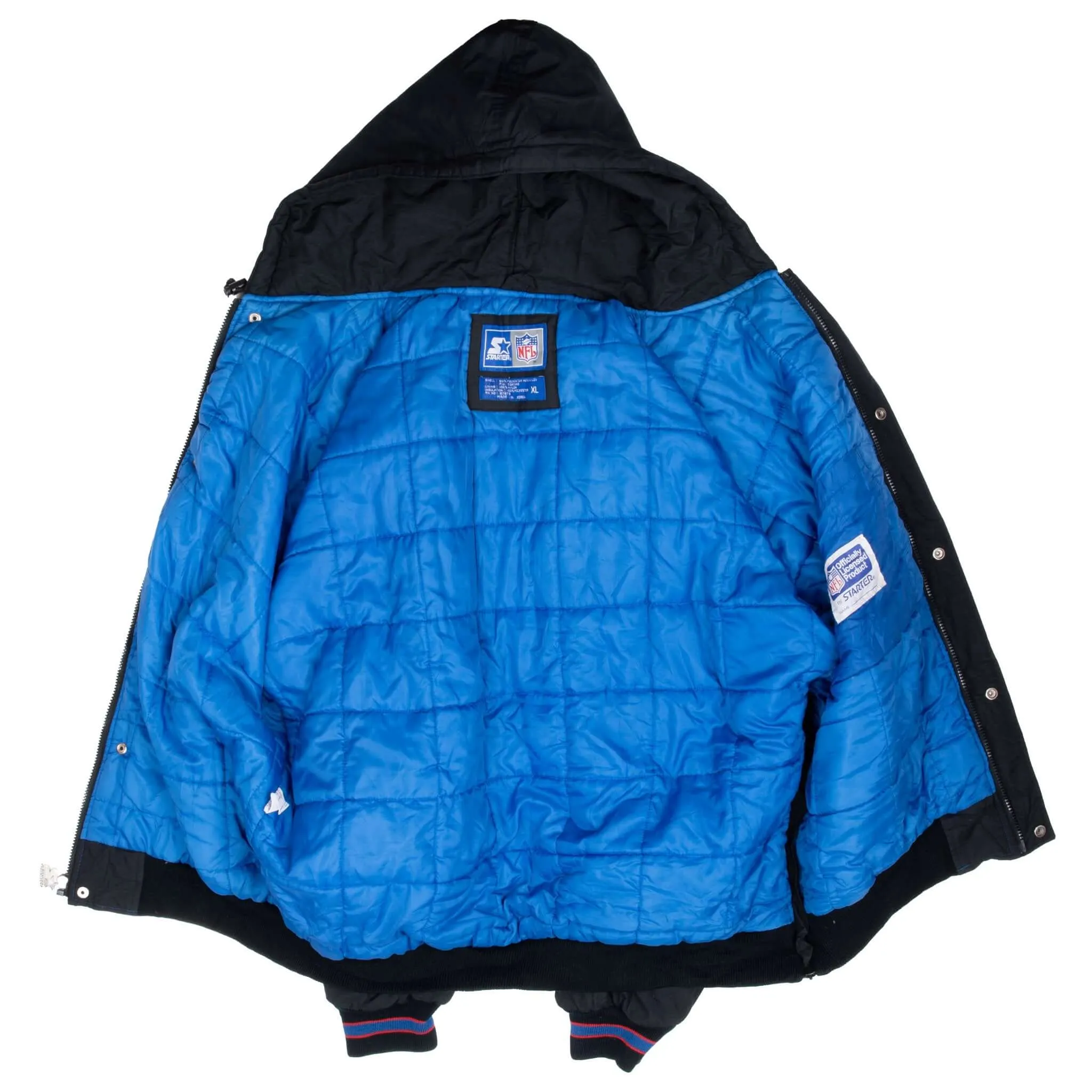 VINTAGE NFL NEW YORK GIANTS STARTER WINDBREAKER JACKET 1990S XL