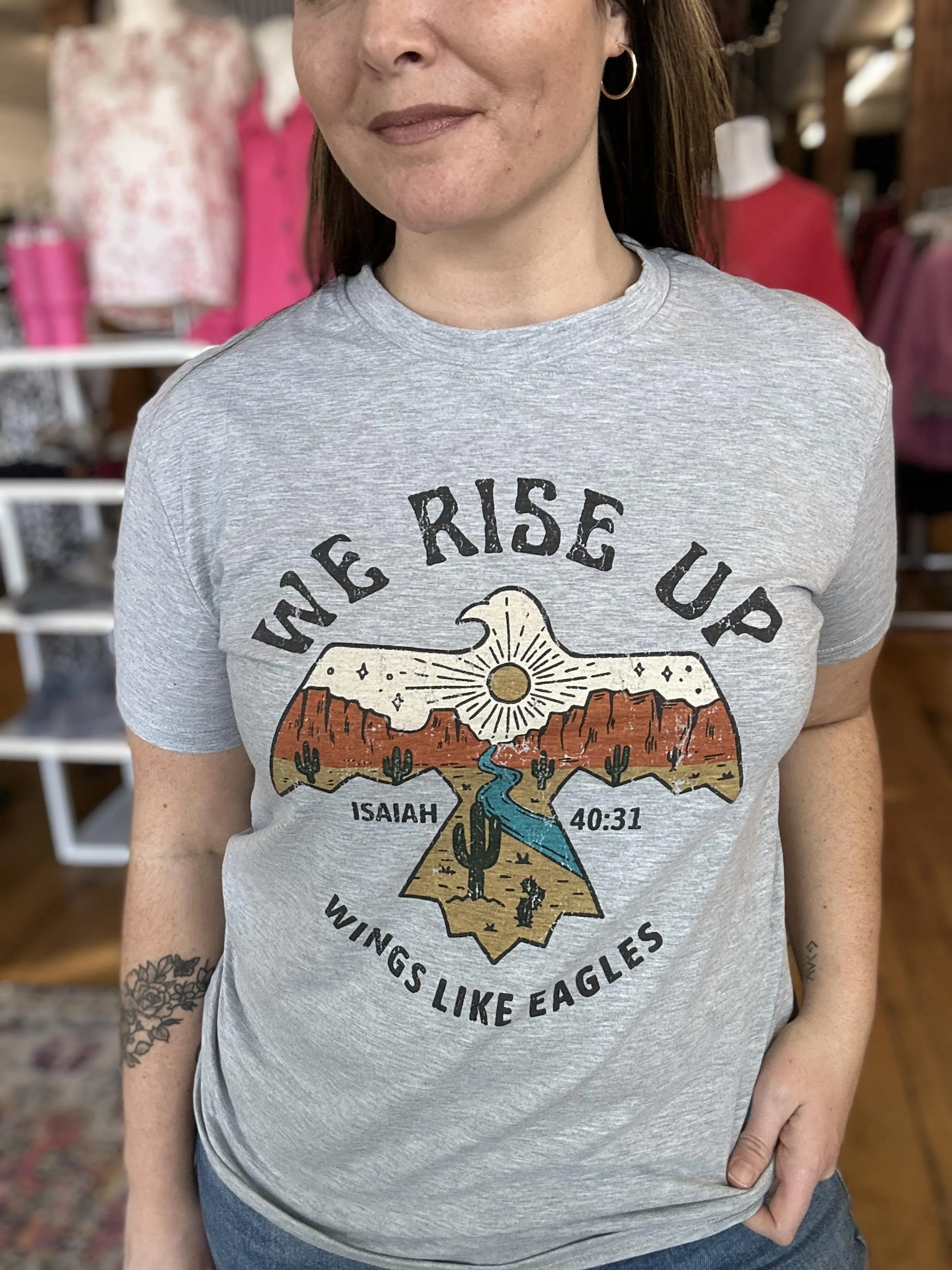 We Rise Up Graphic Tee - Plus