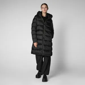 Women's Hooded Animal free Puffer Lysa Coat Black